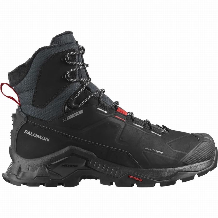 Salomon Quest Winter Thinsulate™ Climasalomon™ Su Geçirmez Kadın Kar Botu Siyah [VYR4918RJ]